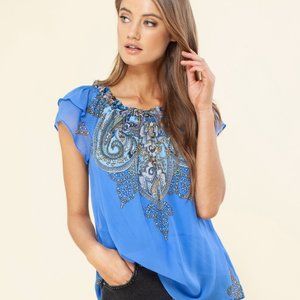 Adelina Georgette Top
